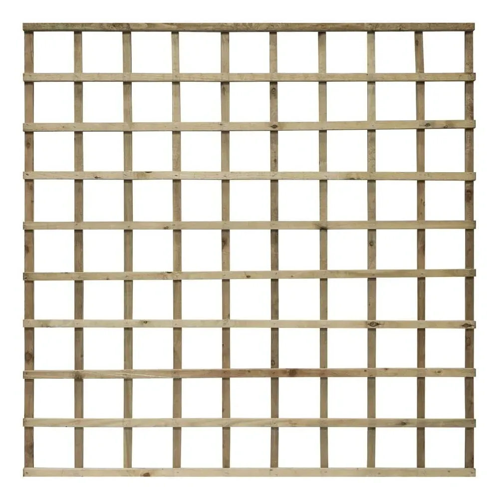 Hizo 6x6 Garden Trellis - Natural Wood