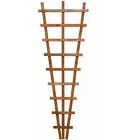 Hizo Heavy Duty Fan Trellis - Honey Brown, Wood