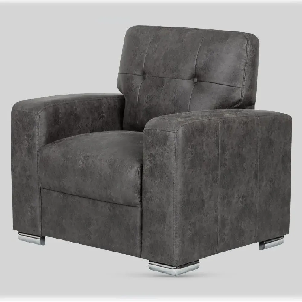 Hobart 1-Seater Sofa - Dark Grey, Fabric image