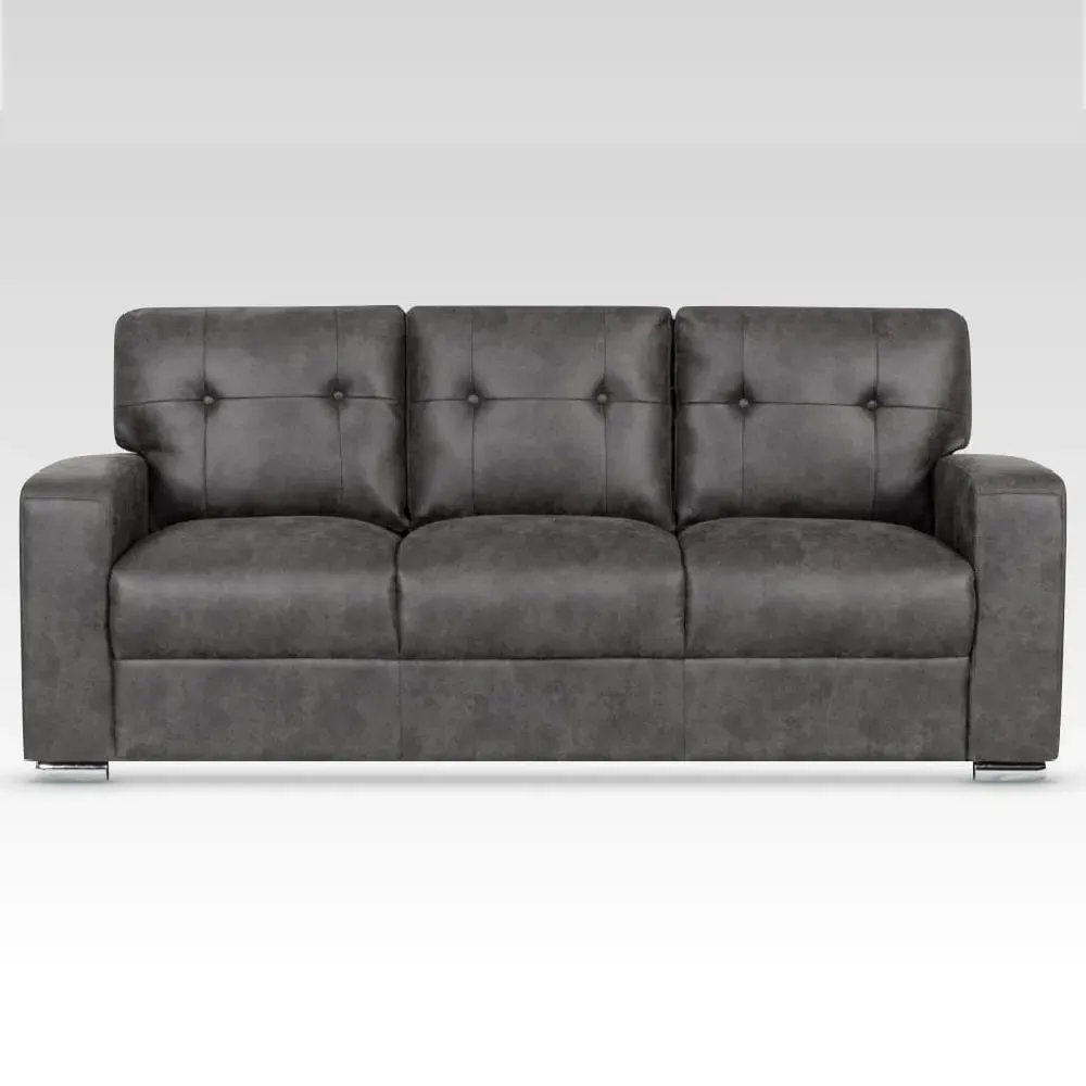Hobart 3-Seater Sofa - Dark Grey, Fabric