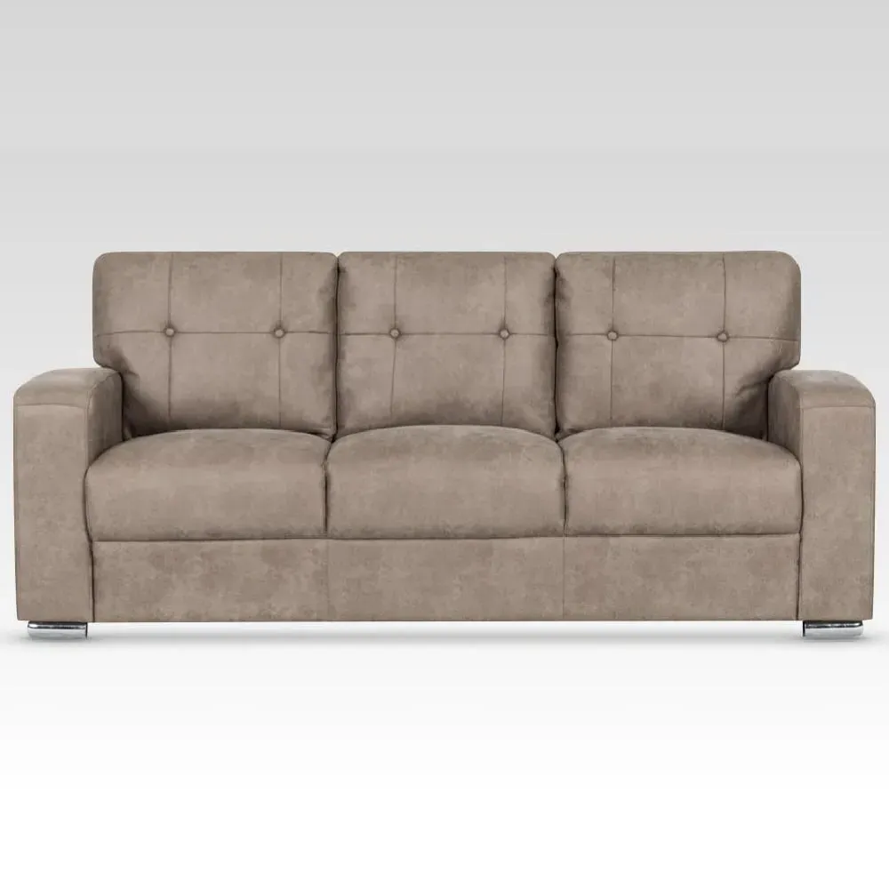 Hobart 3-Seater Sofa - Taupe, Fabric
