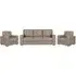 Hobart 3+1+1 Seater Sofa Set - Taupe, Fabric