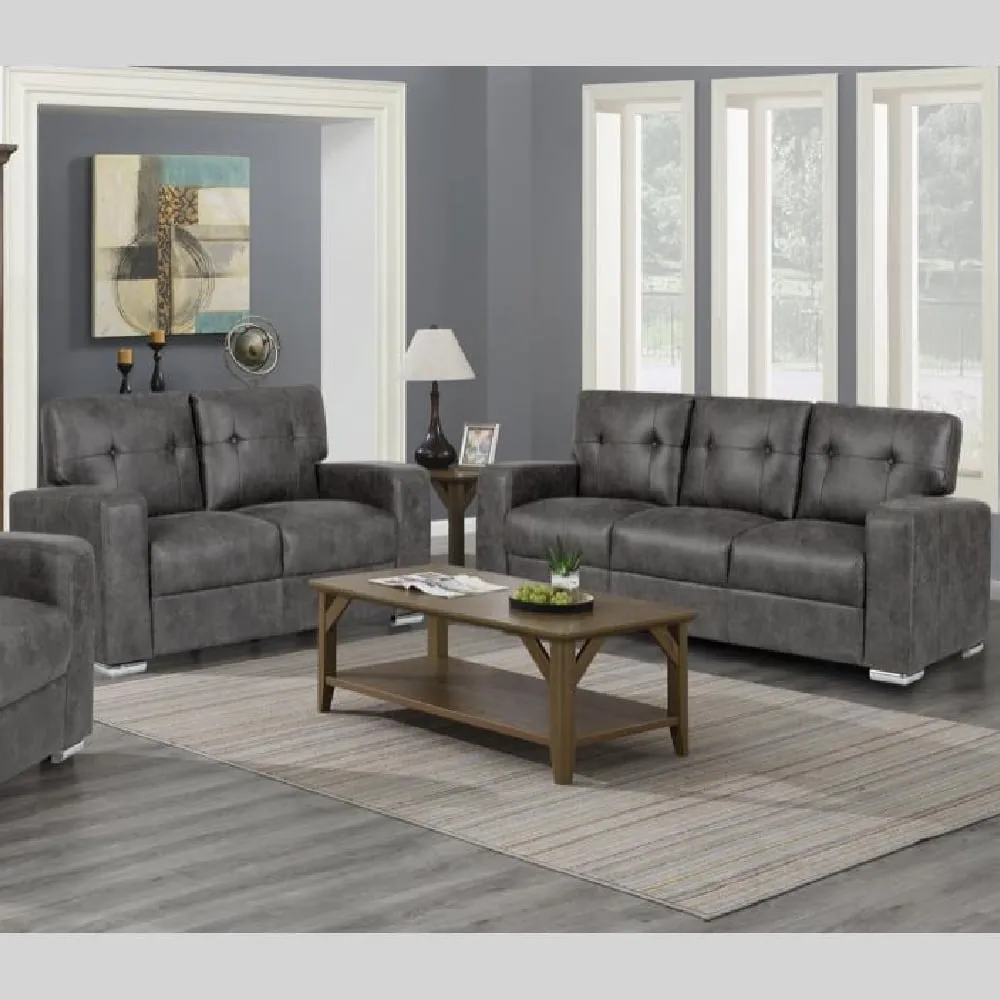 Hobart 3+2 Seater Sofa Set - Grey, Fabric image