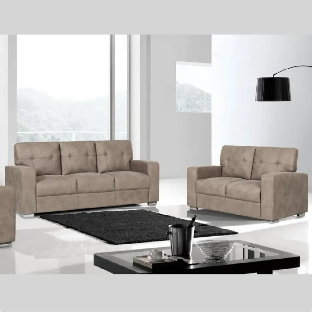 Hobart 3+2 Seater Sofa Set - Taupe, Fabric