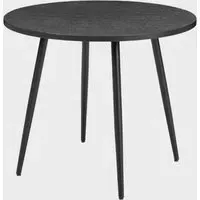 Hobart Round Dining Table - Black, MDF