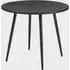 Hobart Round Dining Table - Black, MDF