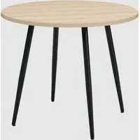 Hobart Round Dining Table - Oak, MDF