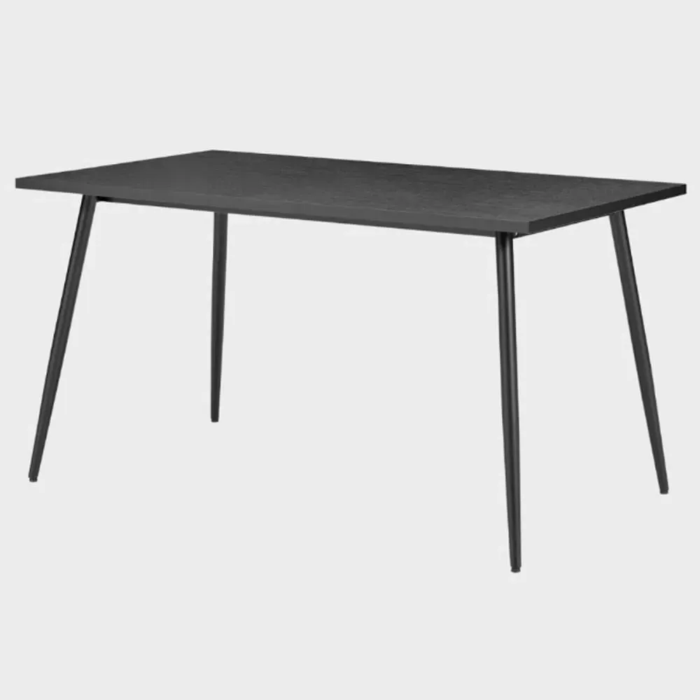 Hobart Small Dining Table - Black, MDF