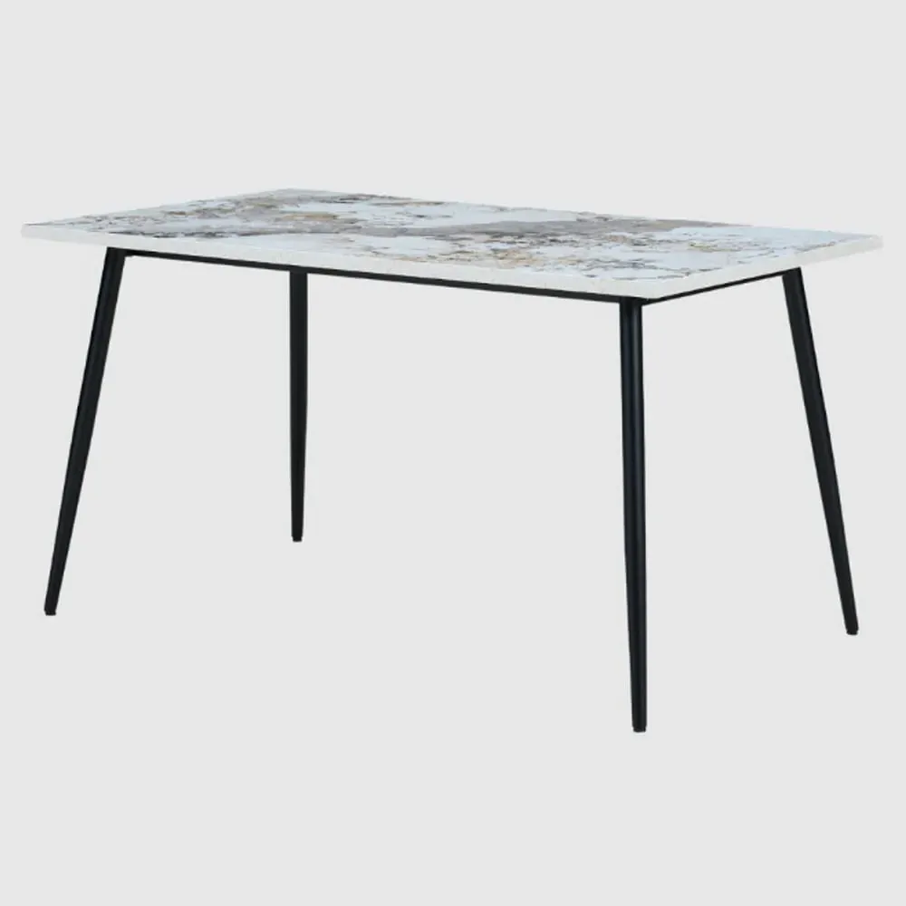 Hobart Small Dining Table - Pandora Marble Effect, MDF