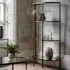 Hobson Shelving Unit - Clear Glass, Bronze