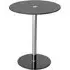 Holmdel Round Side Table - Black, Glass