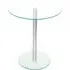 Holmdel Round Side Table - Clear, Glass