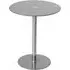 Holmdel Round Side Table - Grey, Glass
