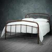 Holston Double Bed Frame - Copper, Metal