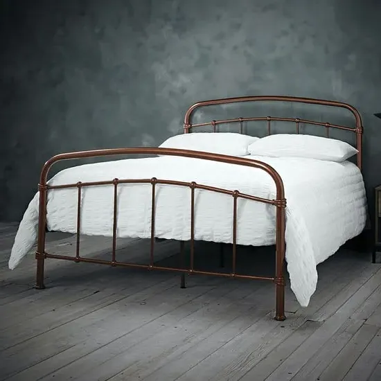 Holston King Size Bed Frame - Copper, Metal