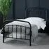 Holston Single Bed Frame - Black, Metal