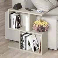 Homemania Side Table - Travertine Marble Effect, Melamine alternate view