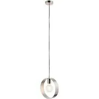 Hoop 1 Light Ceiling Pendant - Brushed Nickel
