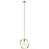 Hoop 1 Light Ceiling Pendant Light - Brushed Brass
