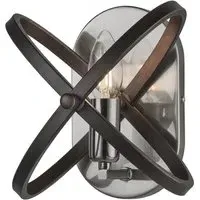 Hoopla Wall Light - Black, Pewter