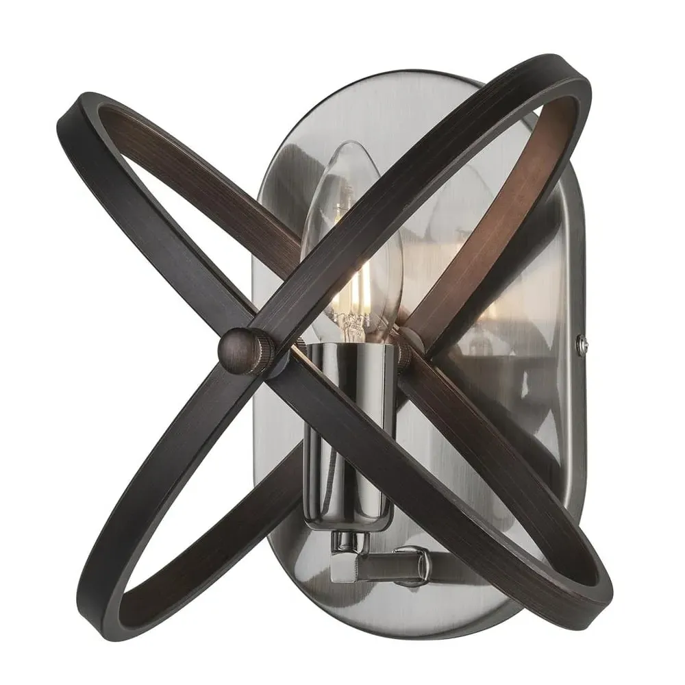Hoopla Wall Light - Black, Pewter image