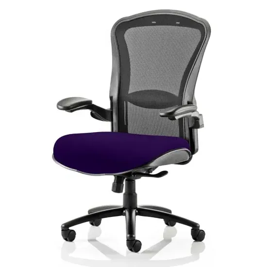 Houston Heavy Duty Office Chair with Lumbar Support - Purple