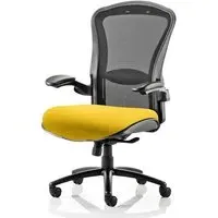 Houston Heavy Duty Office Chair with Lumbar Support - Yellow