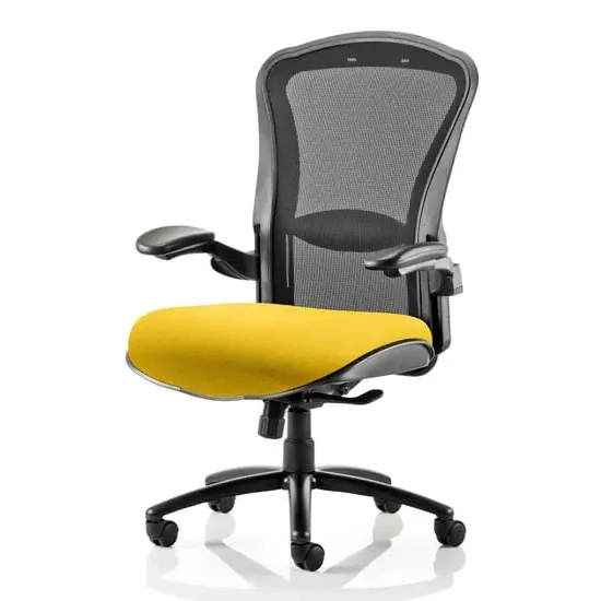 Houston Heavy Duty Office Chair with Lumbar Support - Yellow