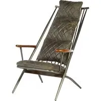 Hoxman Accent Chair - Ebony, Leather