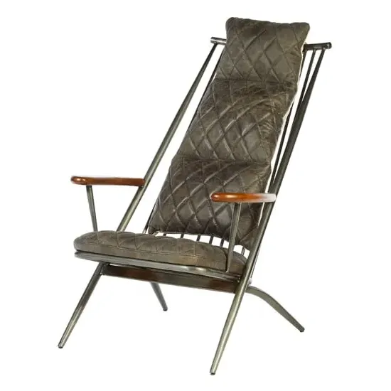 Hoxman Accent Chair - Ebony, Leather