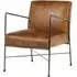 Hoxman Faux Leather Dining Chair - Light Brown