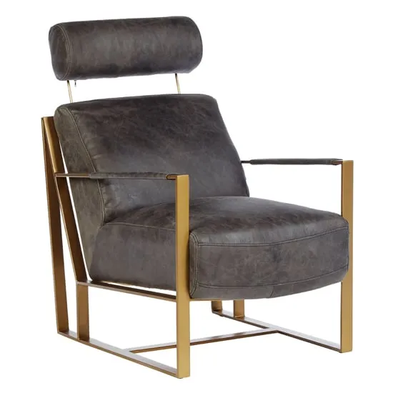 Hoxman Lounge Chair - Ebony, Leather