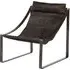 Hoxman Sling Accent Chair - Ebony, Leather