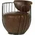 Hoxman Swivel Accent Chair - Brown, Leather
