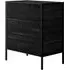 Hoxton Chest of 3 Drawers - Black, MDF