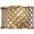 Hudson 2 Light Wall Light - Antique Brass, Crystal