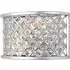 Hudson 2 Light Wall Light - Chrome, Crystal