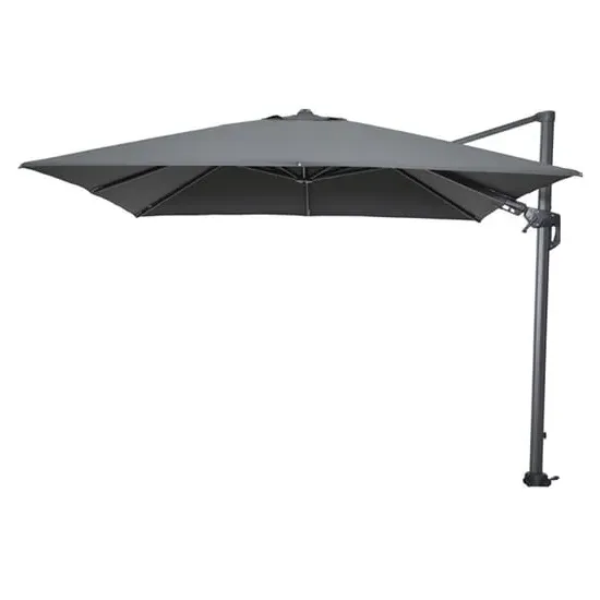 Hugo Square Cantilever Parasol with Granite Base - Dark Grey image