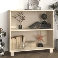 Hull Bookcase with 2 Shelves - Brown, Pinewood
