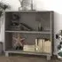 Hull Bookcase with 2 Shelves - Light Grey, Pinewood