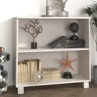 Hull Bookcase with 2 Shelves - White, Pinewood