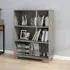 Hull Bookcase with 3 Shelves - Light Grey, Pinewood