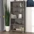 Hull Bookcase with 5 Shelves - Light Grey, Pinewood