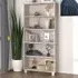 Hull Bookcase with 5 Shelves - White, Pinewood