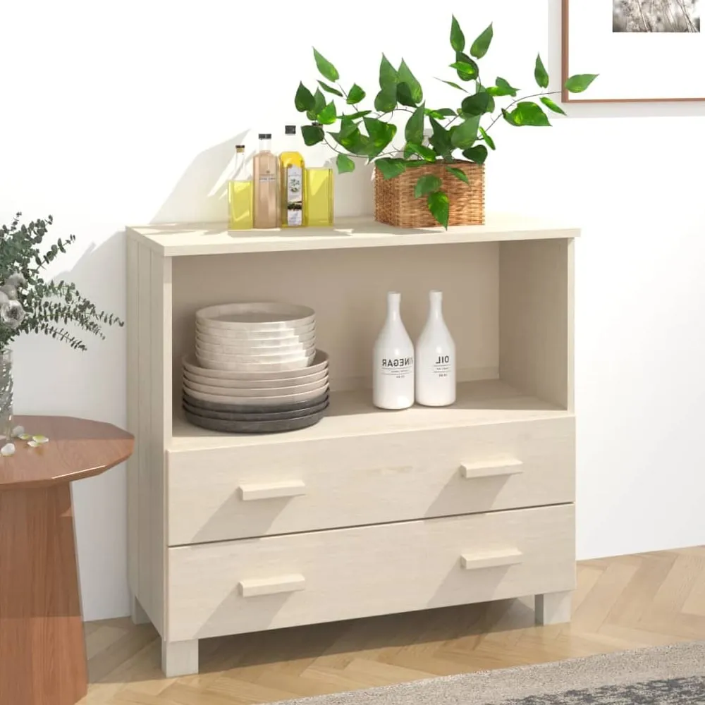 Hull Chest of Drawers with Storage - Brown, Pinewood