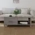 Hull Coffee Table with 1 Drawer - Light Grey, Pinewood