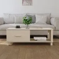 Hull Coffee Table with Drawer - Brown, Pinewood