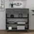 Hull Console Table with 3 Drawers - Dark Grey, Pinewood