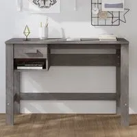 Hull Laptop Desk with 1 Drawer - Light Grey, Pinewood