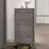Hull Shoe Storage Cabinet with 3 Drawers - Light Grey, Pinewood